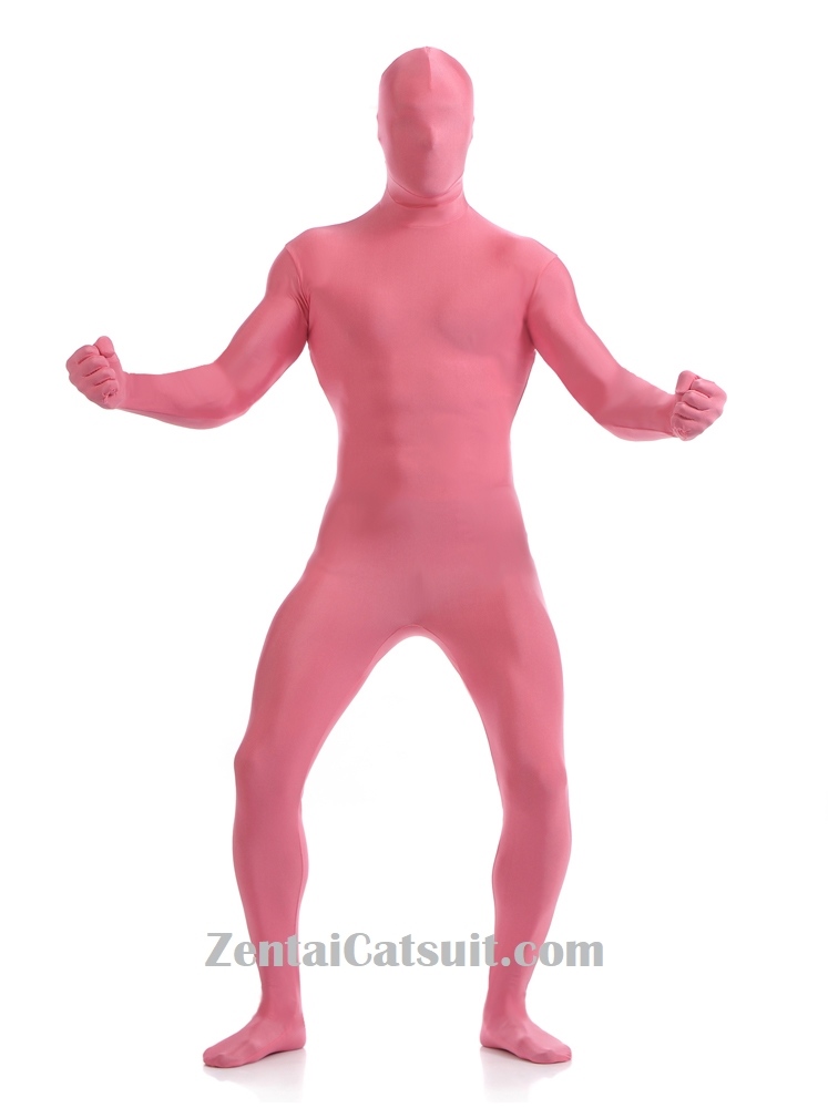 Pink Full Body Morph Costume Spandex Holiday Lycra Cosplay Second Skin Suits Catsuit Zentai Suit