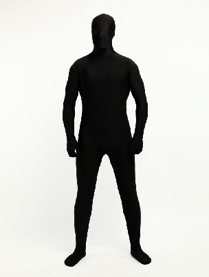 Supply Black Full Body Morph Costume Spandex Halloween Cosplay Second Skin Suits Catsuit Zentai Suit