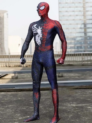 Adult Children Movie Game Spiderman Superhero Cosplay Men Venom Spider-man Suit One-piece Tights Zentai Suit Catsuit Second-skin Costume