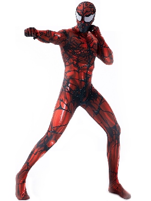 Superhero Halloween Men Movie Red Venom 2 Costume Spider-man Bodysuit Symbiote Cosplay Zentai Suit Catsuit Second-skin Costume